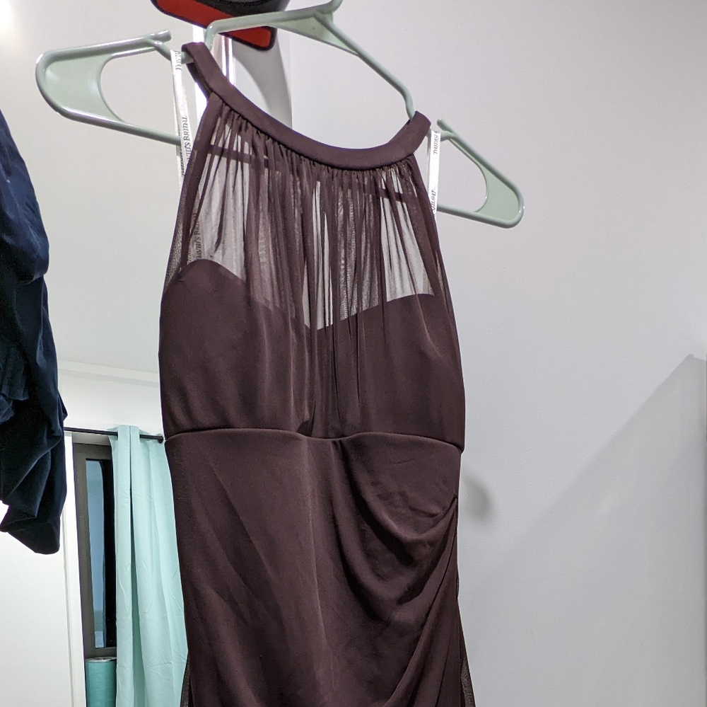 David’s Bridal Plum Size XS Bridesmaids dress